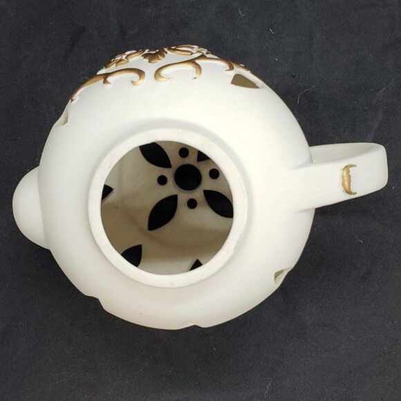 Partylite Cream Bisque Teapot Votive Candle Holder - Picture 15 of 15